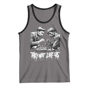 MLK And Malcolm X Tank Top They Not Like Us African American Heritage Gift TS12 Deep Heather Black Print Your Wear