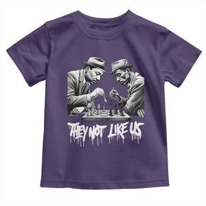 MLK And Malcolm X Toddler T Shirt They Not Like Us African American Heritage Gift TS12 Purple Print Your Wear