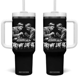MLK And Malcolm X Tumbler With Handle They Not Like Us African American Heritage Gift TS12 One Size: 40 oz Black Print Your Wear