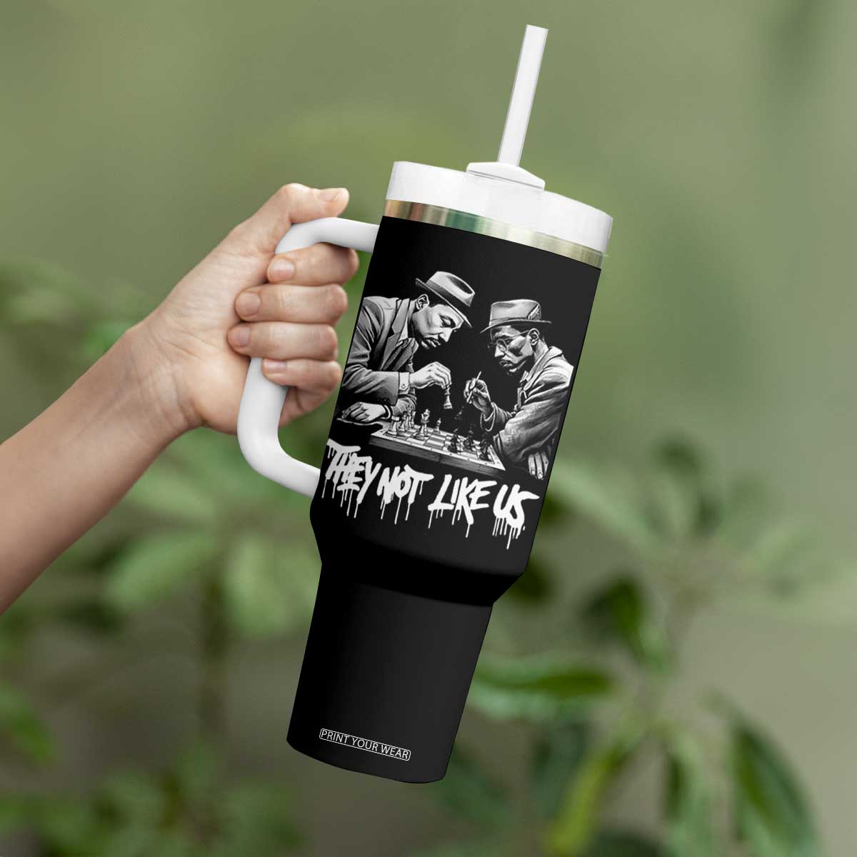 MLK And Malcolm X Tumbler With Handle They Not Like Us African American Heritage Gift TS12 Print Your Wear