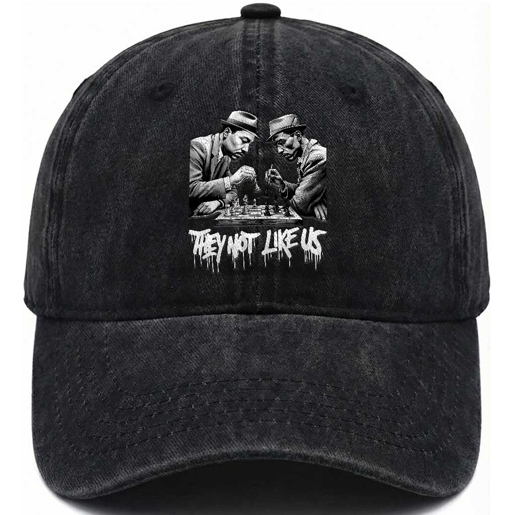MLK And Malcolm X Washed Cotton Baseball Cap They Not Like Us African American Heritage Gift TS12 Print Your Wear