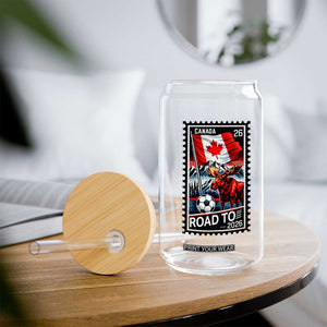 Canada Soccer Moose Glass Can Vintage Postal Stamp Road To 2026 TS12 Print Your Wear