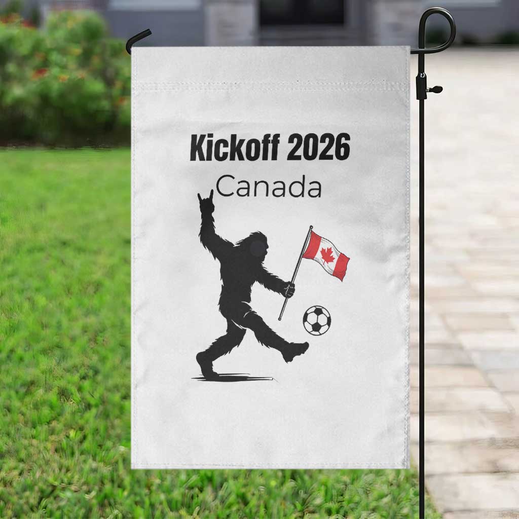 Funny Bigfoot Canada Soccer Garden Flag Kickoff 2026 TS12 Print Your Wear