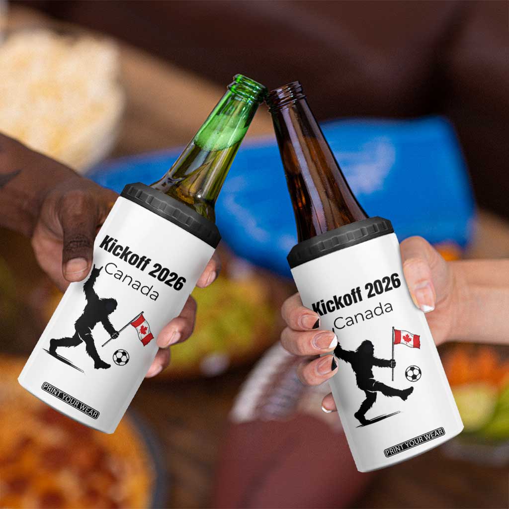 Funny Bigfoot Canada Soccer 4 in 1 Can Cooler Tumbler Kickoff 2026 TS12 Print Your Wear