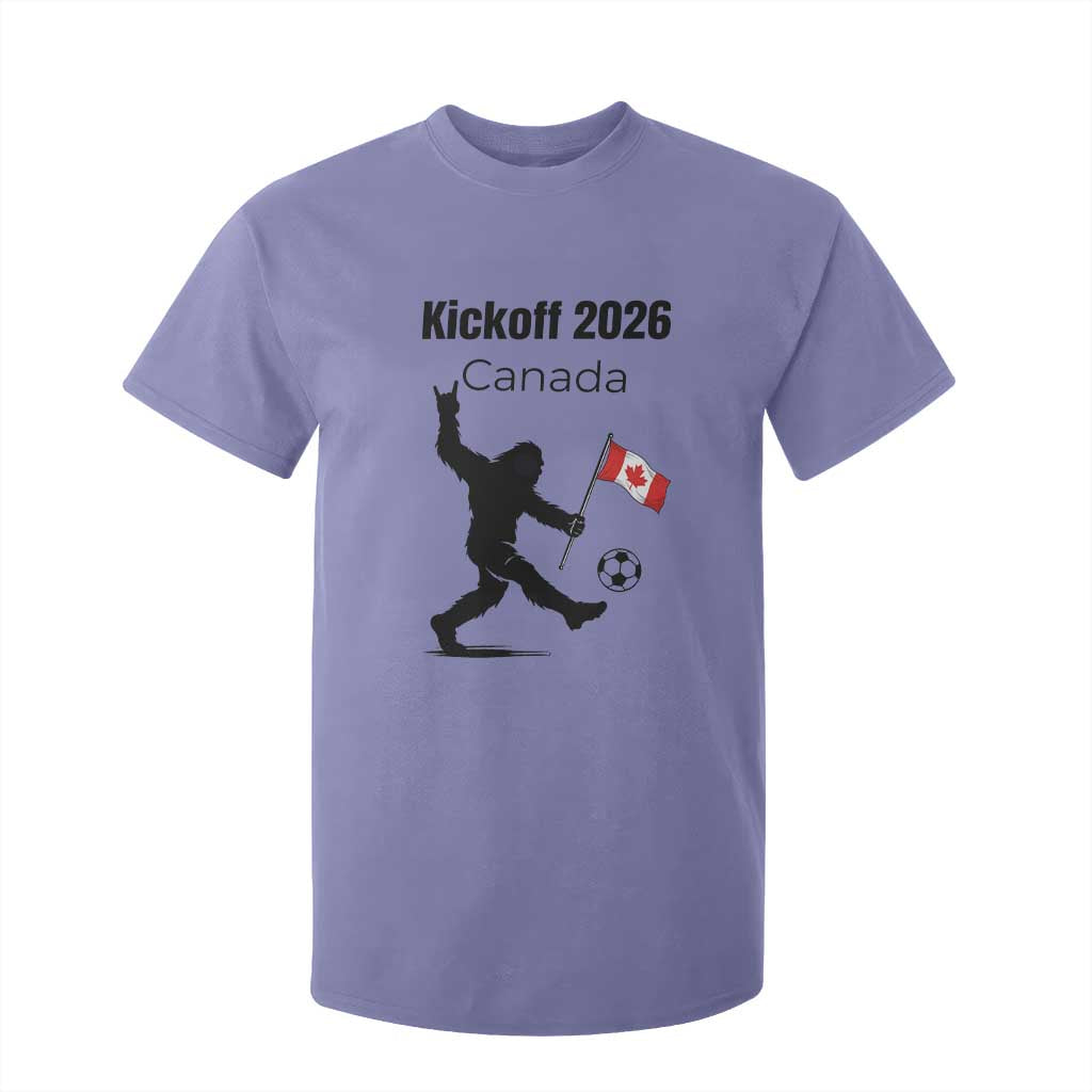 Funny Bigfoot Canada Soccer T Shirt For Kid Kickoff 2026 TS12 Violet Print Your Wear