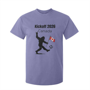Funny Bigfoot Canada Soccer T Shirt For Kid Kickoff 2026 TS12 Violet Print Your Wear