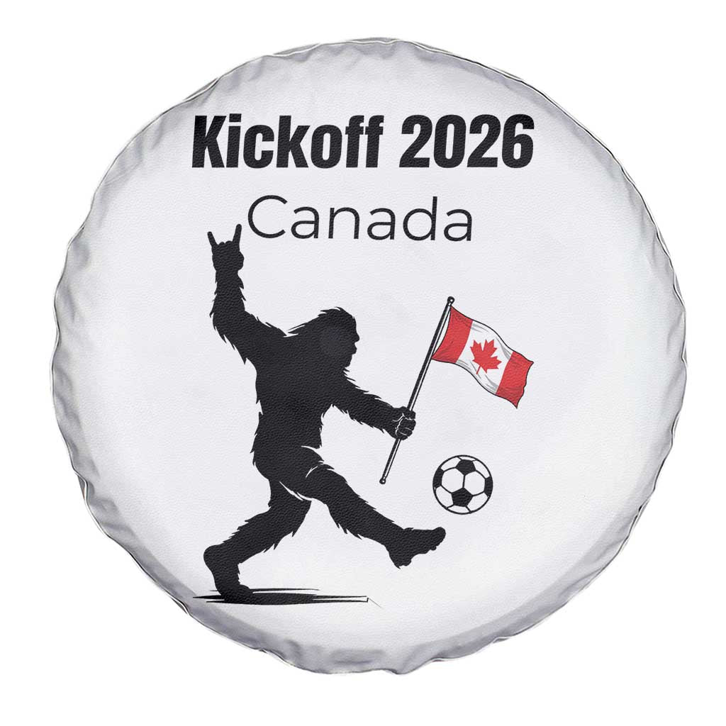 Funny Bigfoot Canada Soccer Spare Tire Cover Kickoff 2026 TS12 Print Your Wear