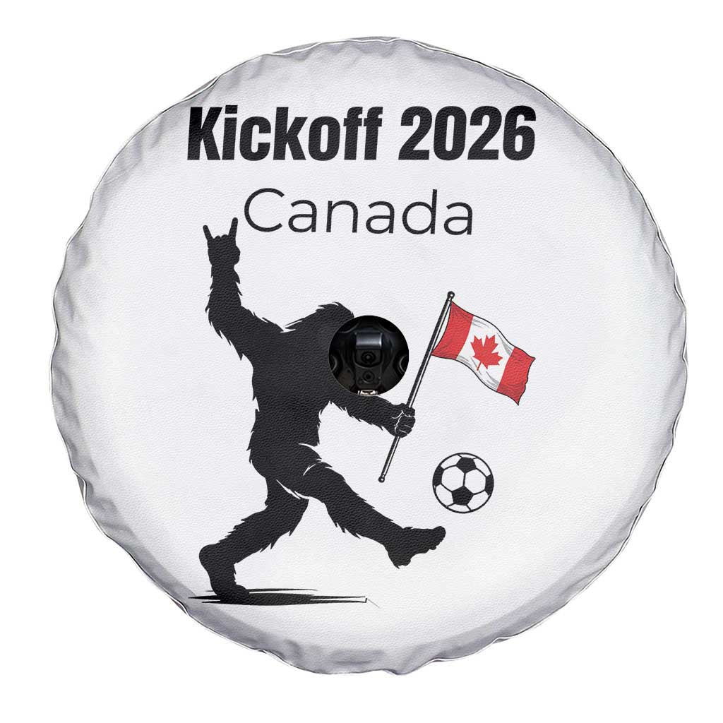 Funny Bigfoot Canada Soccer Spare Tire Cover Kickoff 2026 TS12 Print Your Wear