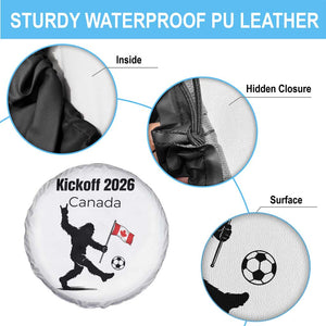 Funny Bigfoot Canada Soccer Spare Tire Cover Kickoff 2026 TS12 Print Your Wear