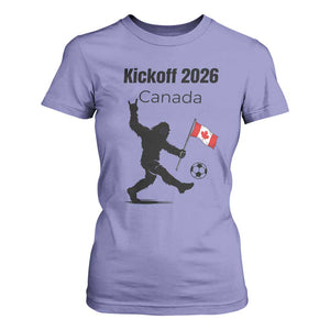 Funny Bigfoot Canada Soccer T Shirt For Women Kickoff 2026 TS12 Violet Print Your Wear