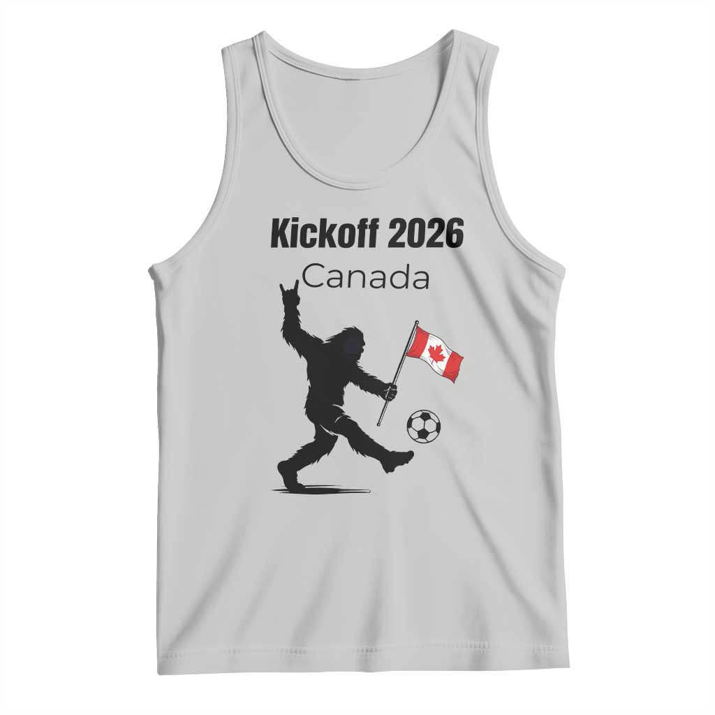 Funny Bigfoot Canada Soccer Tank Top Kickoff 2026 TS12 Ash Print Your Wear