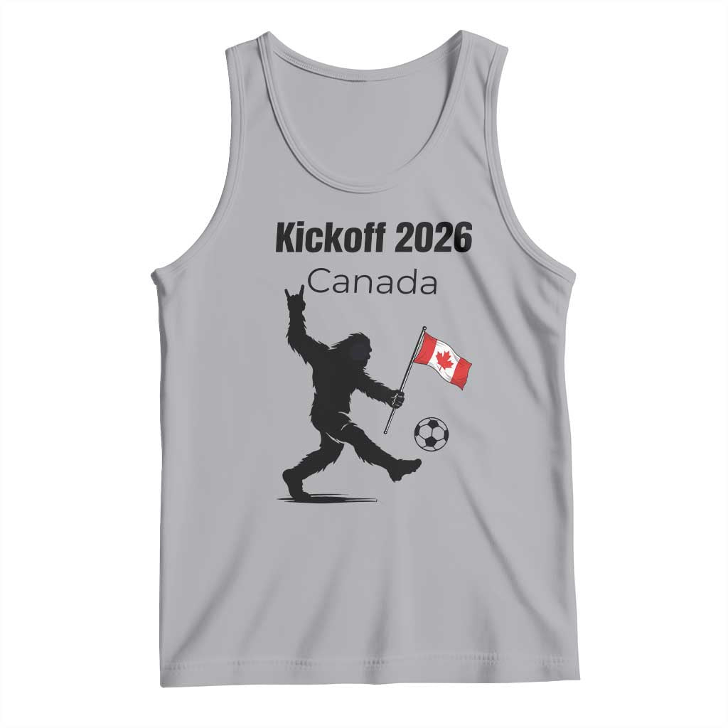 Funny Bigfoot Canada Soccer Tank Top Kickoff 2026 TS12 Athletic Heather Print Your Wear