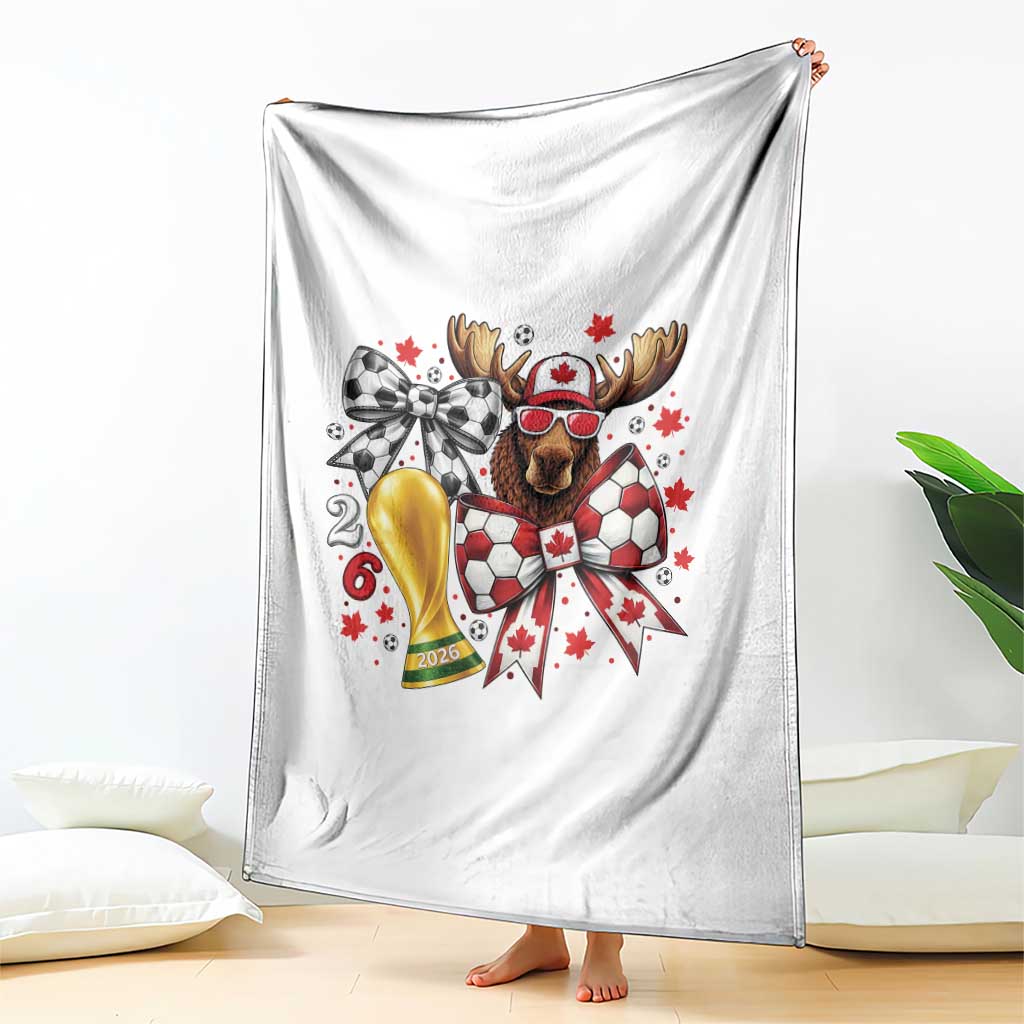 Proud Canada Soccer 2026 Throw Blanket Canadian Football Fan TS12 Print Your Wear