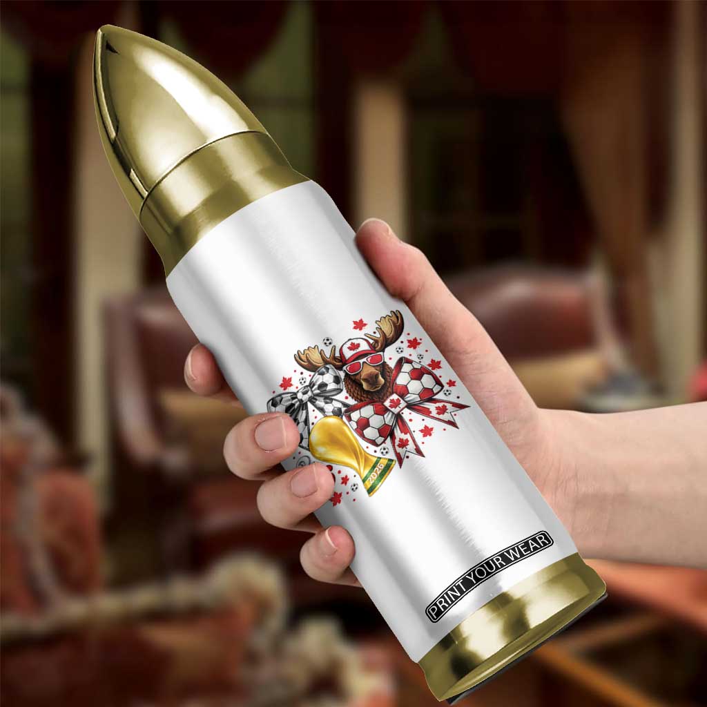 Proud Canada Soccer 2026 Bullet Tumbler Canadian Football Fan TS12 Print Your Wear