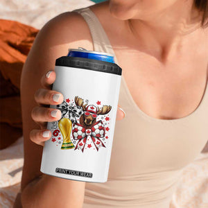 Proud Canada Soccer 2026 4 in 1 Can Cooler Tumbler Canadian Football Fan TS12 Print Your Wear