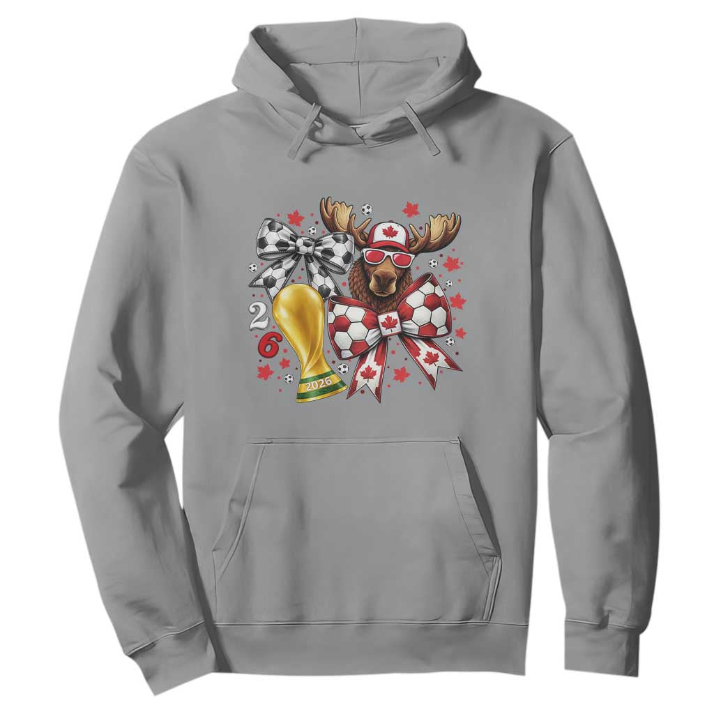 Proud Canada Soccer 2026 Hoodie Canadian Football Fan TS12 Sport Gray Print Your Wear