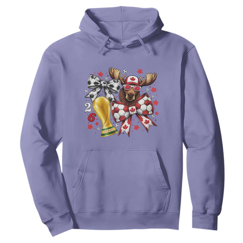 Proud Canada Soccer 2026 Hoodie Canadian Football Fan TS12 Violet Print Your Wear