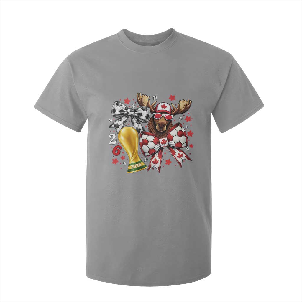 Proud Canada Soccer 2026 T Shirt For Kid Canadian Football Fan TS12 Sport Gray Print Your Wear