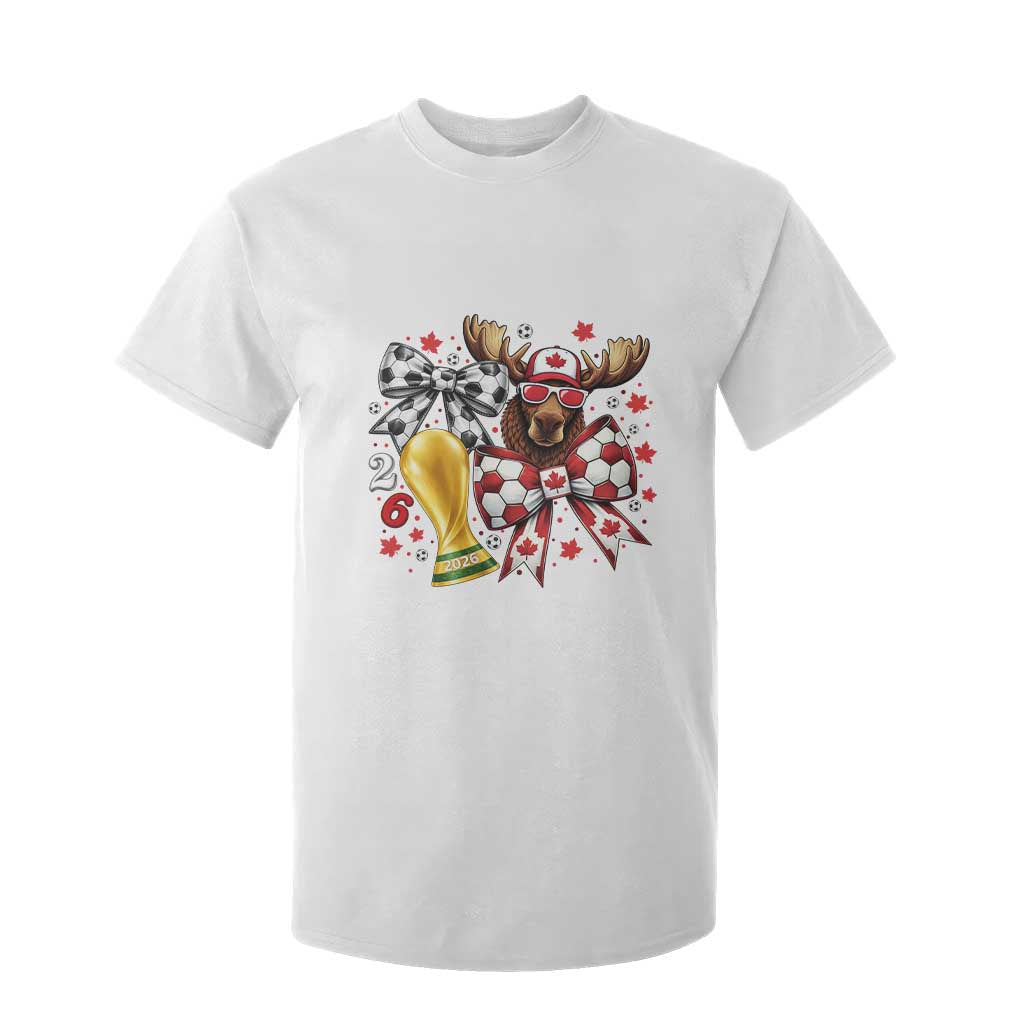 Proud Canada Soccer 2026 T Shirt For Kid Canadian Football Fan TS12 White Print Your Wear