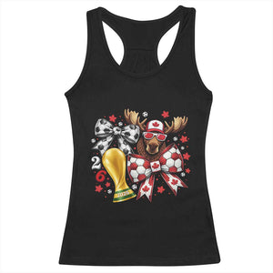 Proud Canada Soccer 2026 Racerback Tank Top Canadian Football Fan TS12 Black Print Your Wear