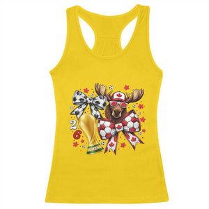 Proud Canada Soccer 2026 Racerback Tank Top Canadian Football Fan TS12 Daisy Print Your Wear