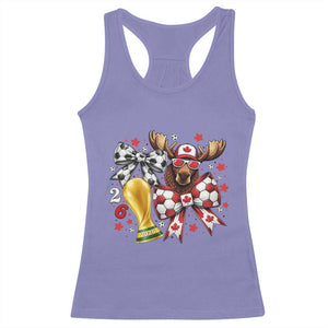Proud Canada Soccer 2026 Racerback Tank Top Canadian Football Fan TS12 Violet Print Your Wear