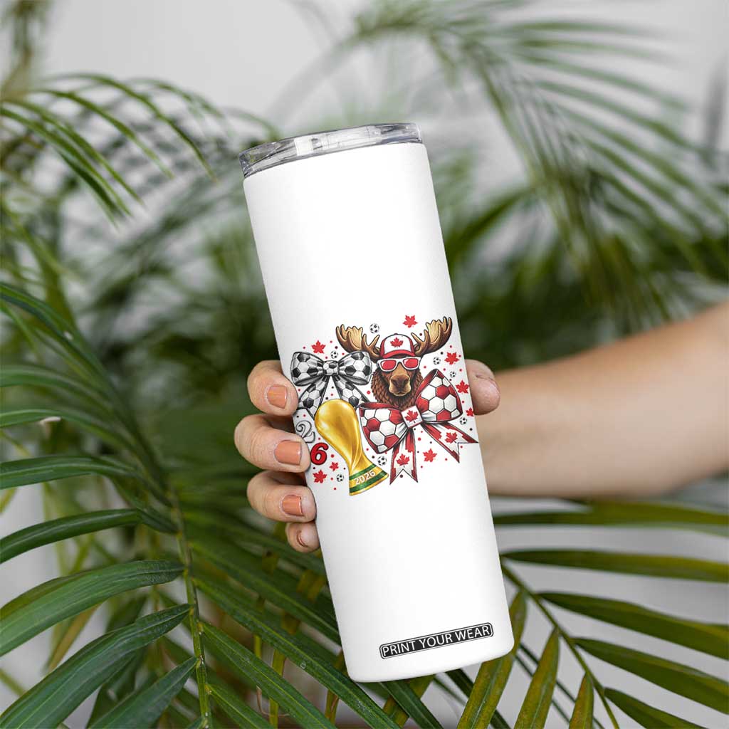 Proud Canada Soccer 2026 Skinny Tumbler Canadian Football Fan TS12 Print Your Wear