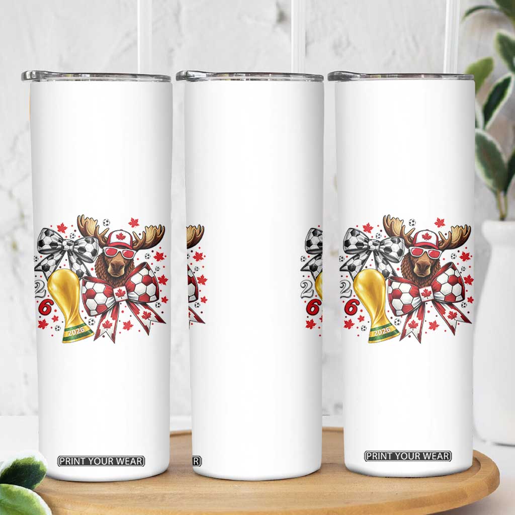Proud Canada Soccer 2026 Skinny Tumbler Canadian Football Fan TS12 Print Your Wear