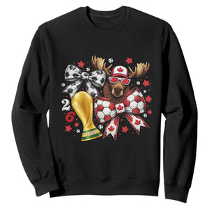 Proud Canada Soccer 2026 Sweatshirt Canadian Football Fan TS12 Black Print Your Wear
