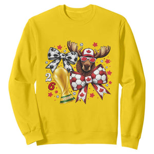Proud Canada Soccer 2026 Sweatshirt Canadian Football Fan TS12 Daisy Print Your Wear