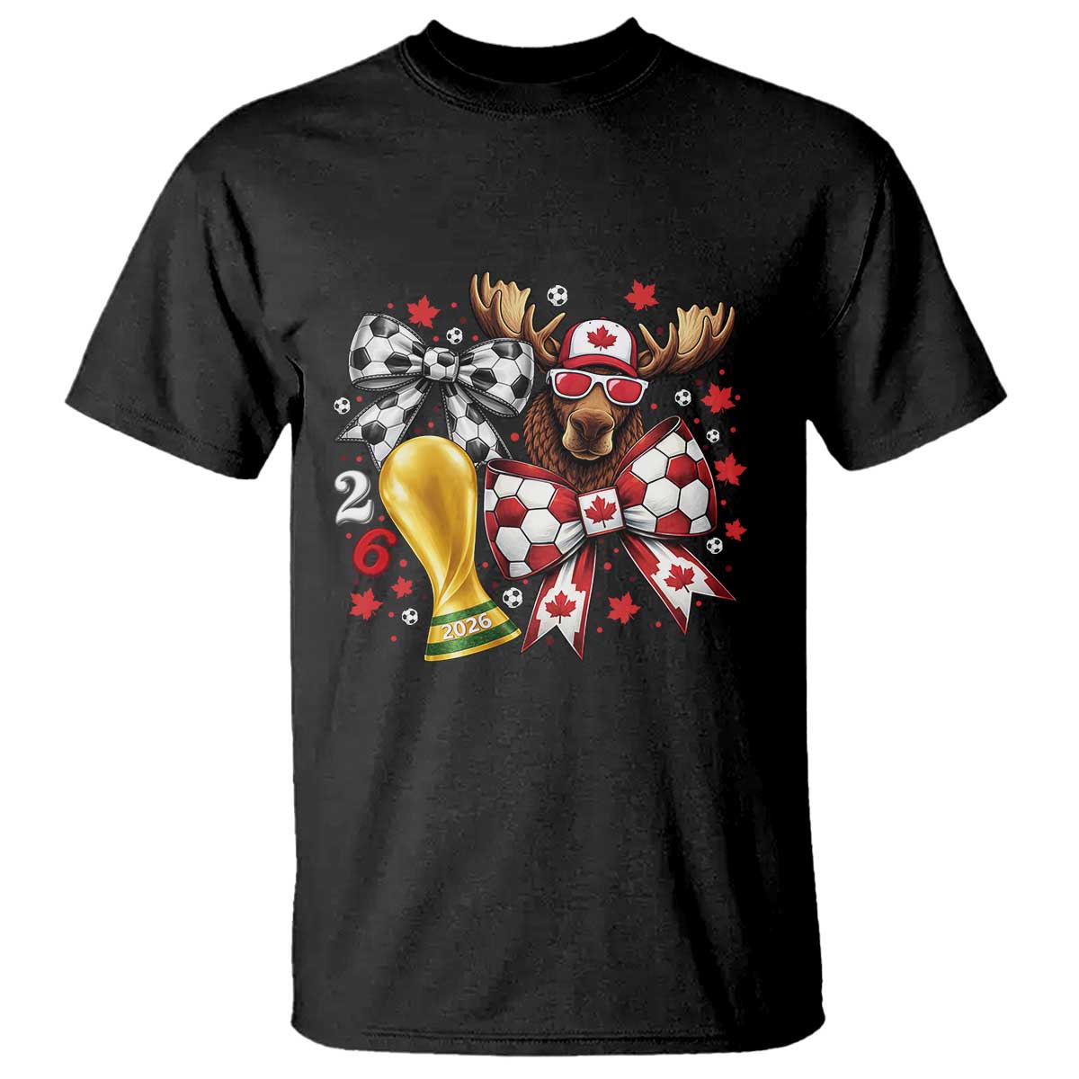 Proud Canada Soccer 2026 T Shirt Canadian Football Fan TS12 Black Print Your Wear
