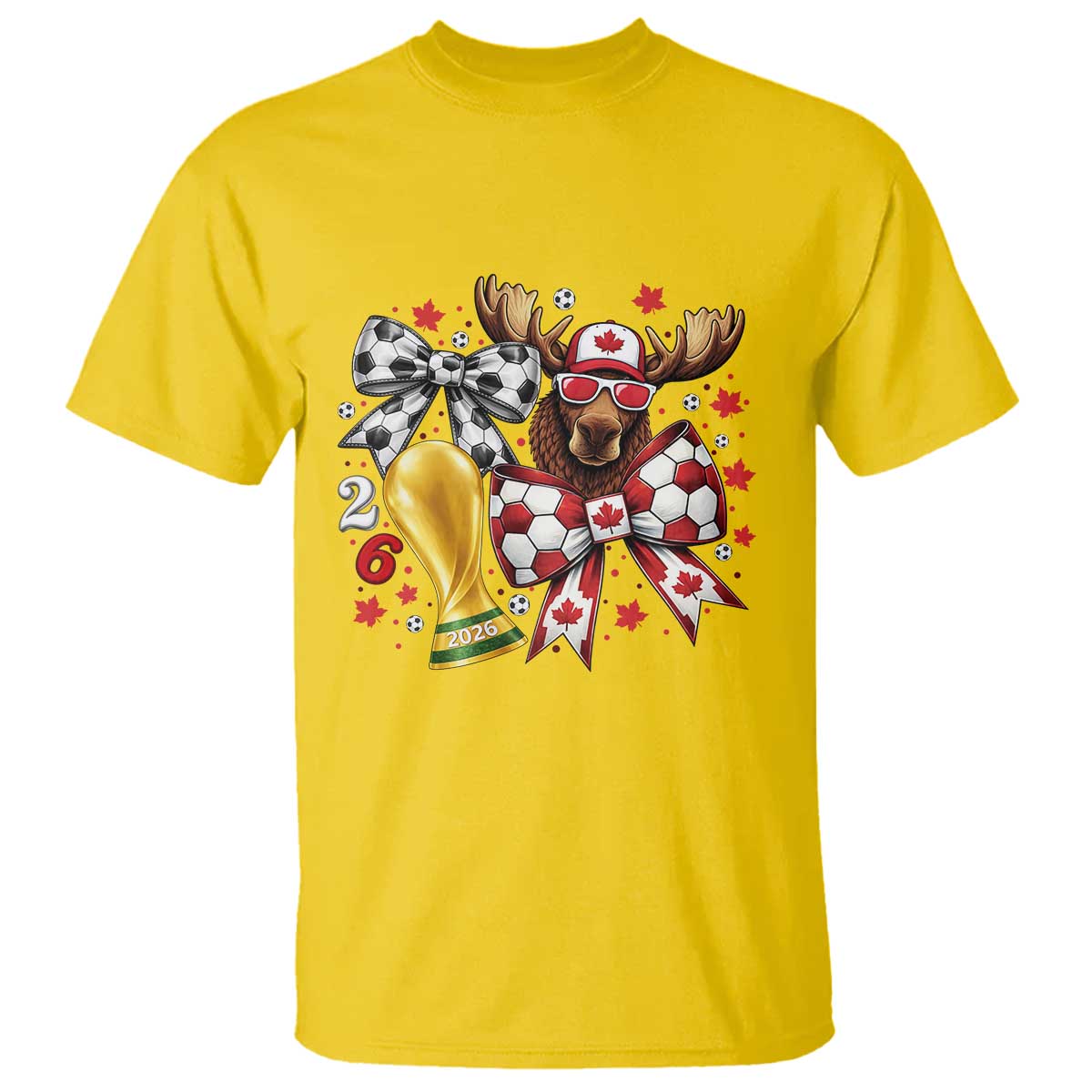 Proud Canada Soccer 2026 T Shirt Canadian Football Fan TS12 Daisy Print Your Wear