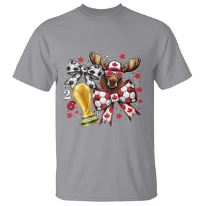 Proud Canada Soccer 2026 T Shirt Canadian Football Fan TS12 Sport Gray Print Your Wear