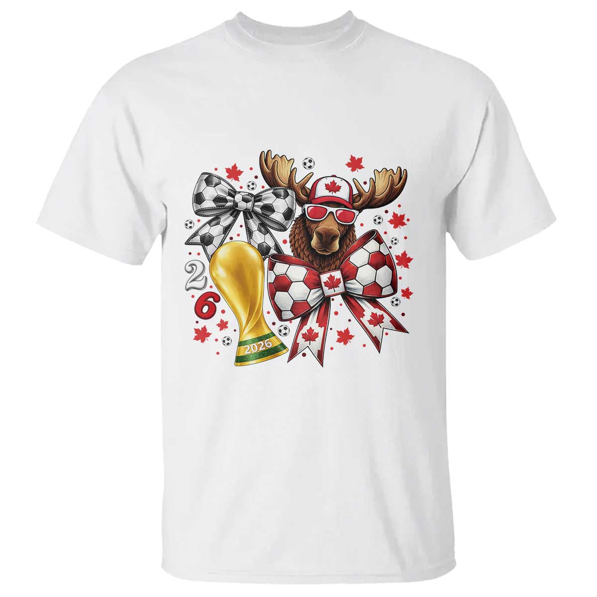 Proud Canada Soccer 2026 T Shirt Canadian Football Fan TS12 White Print Your Wear