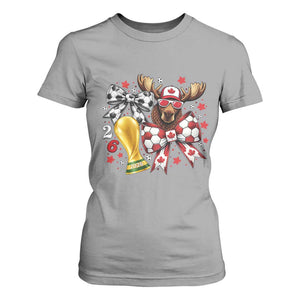 Proud Canada Soccer 2026 T Shirt For Women Canadian Football Fan TS12 Sport Gray Print Your Wear