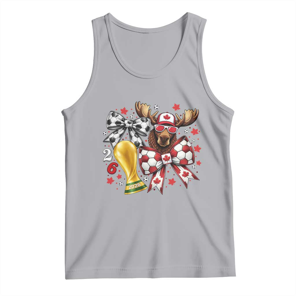 Proud Canada Soccer 2026 Tank Top Canadian Football Fan TS12 Athletic Heather Print Your Wear