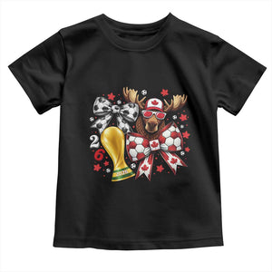 Proud Canada Soccer 2026 Toddler T Shirt Canadian Football Fan TS12 Black Print Your Wear