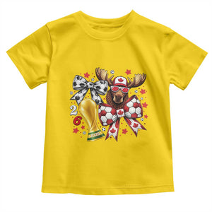 Proud Canada Soccer 2026 Toddler T Shirt Canadian Football Fan TS12 Daisy Print Your Wear