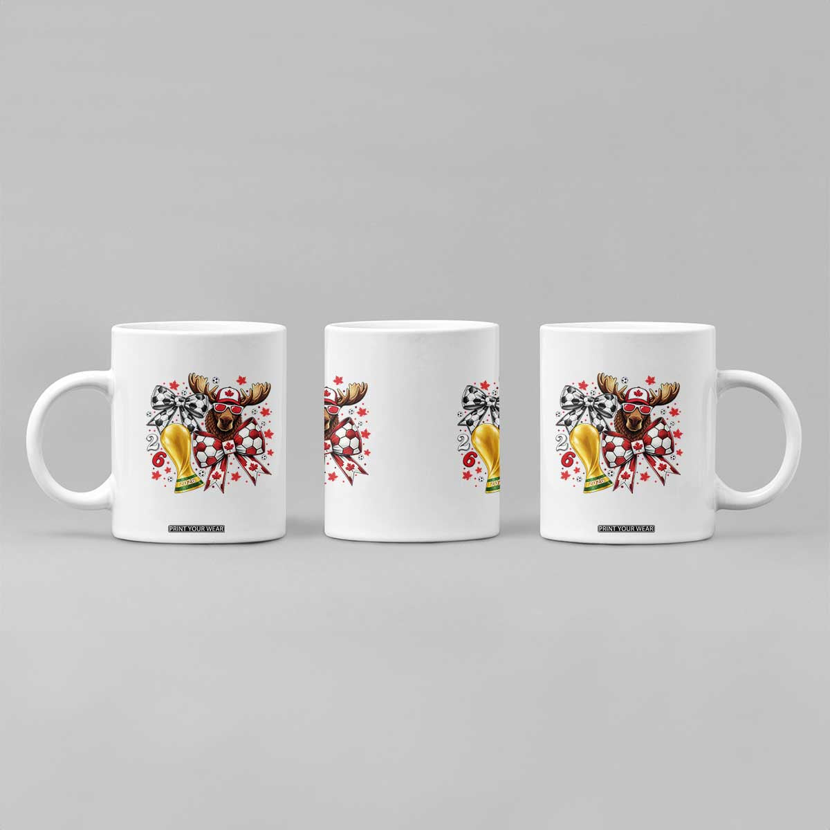 Proud Canada Soccer 2026 Coffee Mug Canadian Football Fan TS12 Print Your Wear