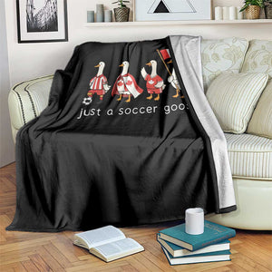 Funny Just A Soccer Goose Throw Blanket Canada Soccer Lover TS12 Print Your Wear