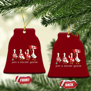 Funny Just A Soccer Goose Ceramic Ornament Canada Soccer Lover TS12 Print Your Wear