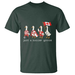 Funny Just A Soccer Goose T Shirt Canada Soccer Lover TS12 Dark Forest Green Print Your Wear
