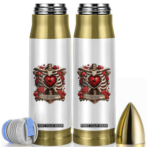 Love Runs Through My Bones Bullet Tumbler Funny Skeleton Soccer Player Gift TS12 White Print Your Wear