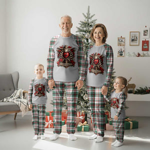 Love Runs Through My Bones Plaid Pajama Set Funny Skeleton Soccer Player Gift TS12 Christmas Plaid Print Your Wear