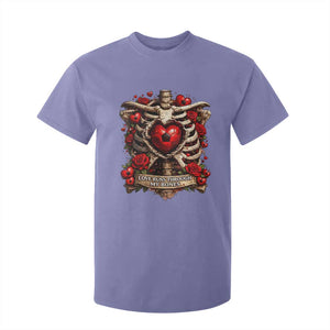 Love Runs Through My Bones T Shirt For Kid Funny Skeleton Soccer Player Gift TS12 Violet Print Your Wear