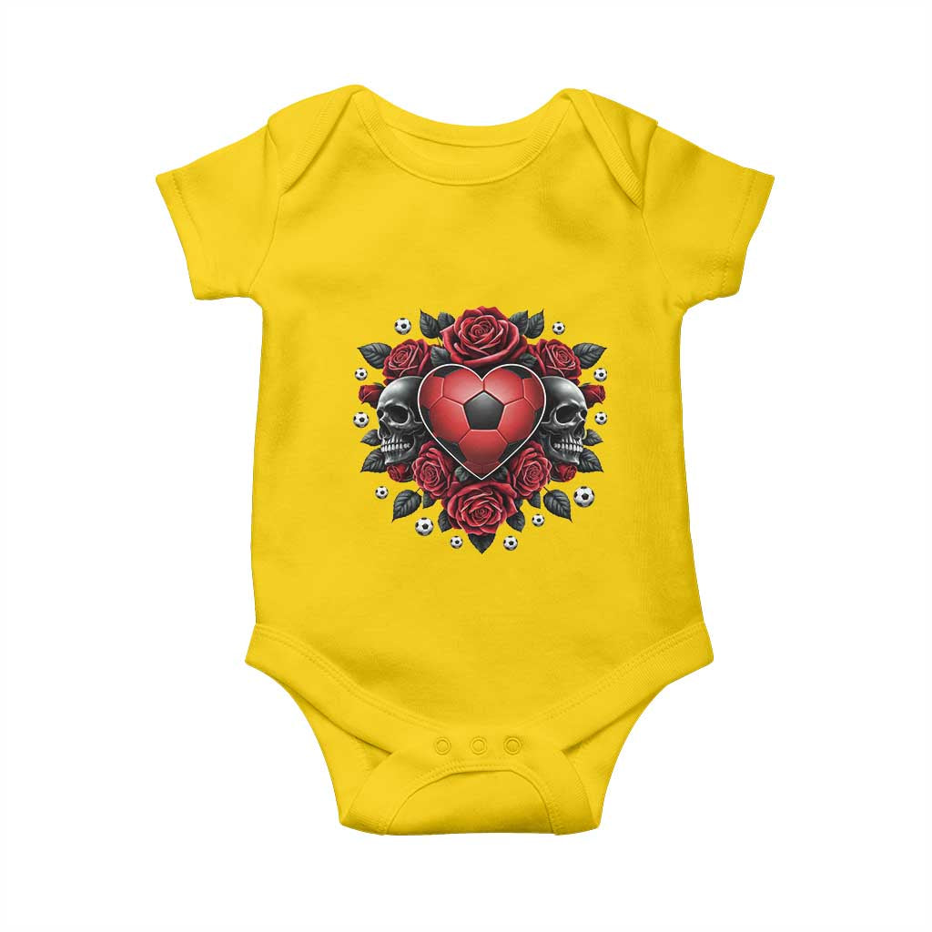 Skeleton Soccer Player Baby Onesie Valentine Day Gift TS12 Daisy Print Your Wear