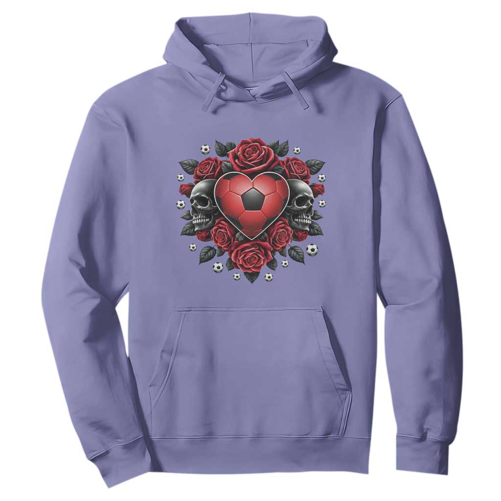 Skeleton Soccer Player Hoodie Valentine Day Gift TS12 Violet Print Your Wear