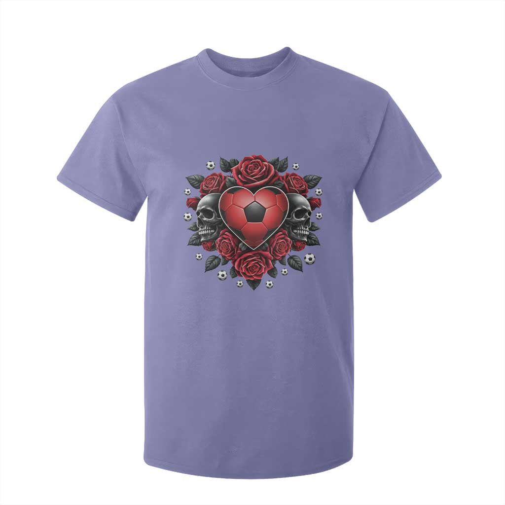 Skeleton Soccer Player T Shirt For Kid Valentine Day Gift TS12 Violet Print Your Wear
