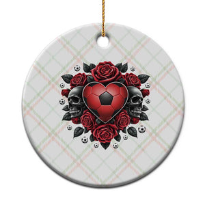 Skeleton Soccer Player Ceramic Ornament Valentine Day Gift TS12 1pc Christmas Plaid Print Your Wear