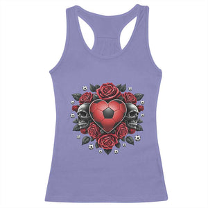 Skeleton Soccer Player Racerback Tank Top Valentine Day Gift TS12 Violet Print Your Wear